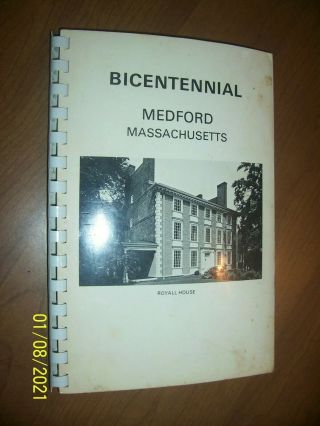 Vintage Medford Massachusetts Bi Centennial 1975 Calendar