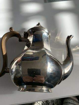 Antique Solid Silver Coffee Pot London 1915