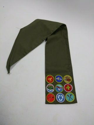 Vintage Boy Scout Sash With Merit Badges