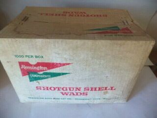 Unopend Box Of 1000 Vintage Remington 12 Gauge Shotgun Shell Wads