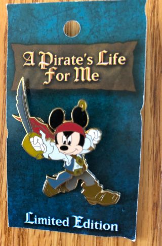 A Pirates Life For Me Pin 5 Of 6 Limited Edition Pin 1500 Wdw Disney Mickey