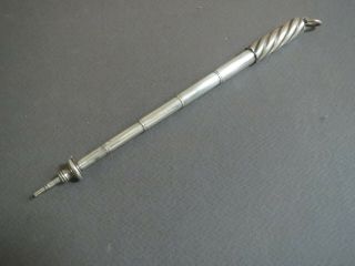 Antique Sampson Mordan Victorian Solid Silver Foldable Pencil Conditn