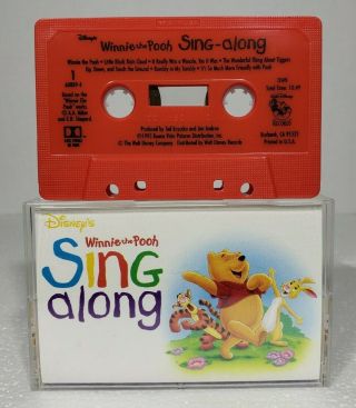 Disney Winnie The Pooh Sing Along Songs Audio Cassette Walt Disney Records Kids