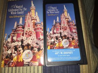 Walt Disney World— - 25th Anniversary—vacation Planner Vhs With All Inserts 1997