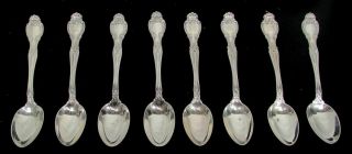 Tiffany & Co Richelieu 8 Sterling Silver 4 3/4 " Demitasse Spoons