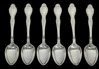 Tiffany & Co Richelieu 6 Sterling Silver 6 " Tea Spoons