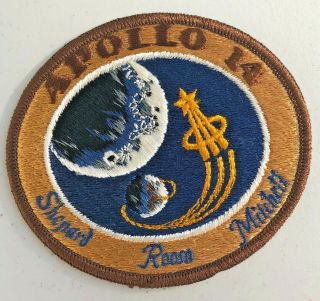 Apollo 14 Shepard Roosa Mitchell Patch Kennedy Space Center Fl 4 " X 4 "