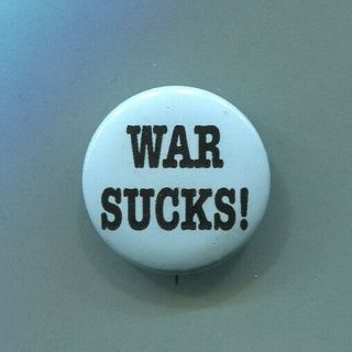 1960s Anti Vietnam War War Sucks Draft Resistance Peace Hippie Protest Cause Pin