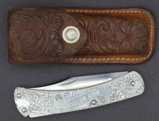 Vintage Buck 111 Classic Lockback Knife With Sheath Usa -