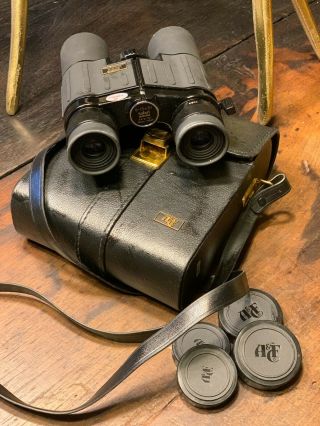 Vintage Abercrombie & Fitch A&f Safari Zoom Binoculars 102af Case 8 - 15x 30 Euc