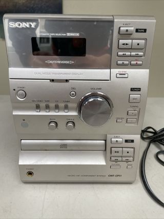 Sony Hcd - Cp11 Vintage Home Stereo,  Micro Hifi Component System - No Speakers 2.  A4