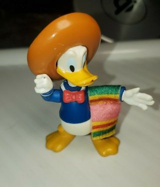 Donald Duck Vintage Disney The Three Caballeros Collectible Toy Figurine Euc