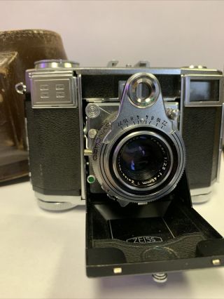 Vintage Zeiss Ikon Contessa Camera 35mm Rangefinder Leather Case