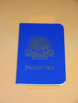 Vintage Expo 86 1986 Worlds Fair Exposition Vancouver Bc Souvenir Passport