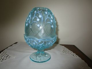 Vintage Fenton Blue Opalescent Art Glass 
