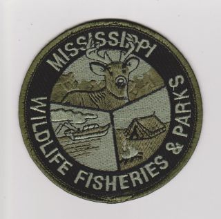 Mississippi Wildlife Fisheries & Parks Game Warden Park Ranger Police Patch