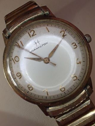 Vintage Men’s Hamilton Watch Gold Filled Bezel 66