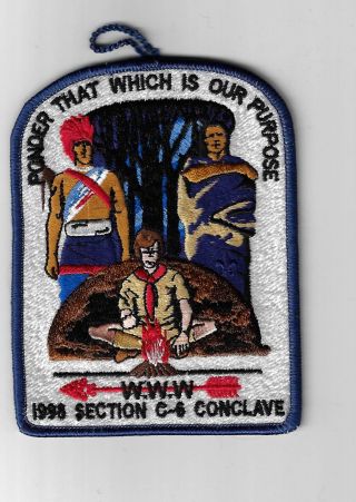 1998 Oa Conclave Section C - 6 Ponder That Which Is Our Purpose Blu Bdr.  [clv - 314]