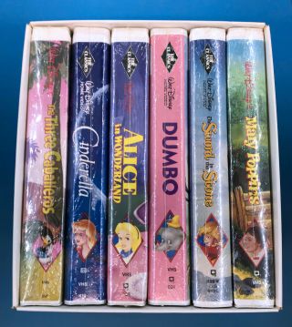 Vintage COCA COLA DISNEY VHS boxset Bring home the classics 6 pack seal 3