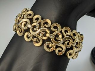 Vintage Gold - tone Openwork Bracelet by Trifari Jewellery 2