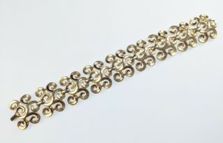 Vintage Gold - tone Openwork Bracelet by Trifari Jewellery 3
