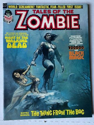 Tales Of The Zombie 1 1973 Boris Vallejo Cover Art Unread Vintage Horror