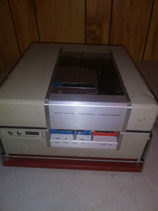 Vintage Sony - Matic Av - 3400 Portable Videocorder W/case No Power Cord