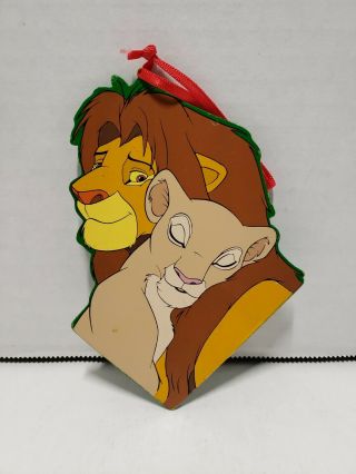 Vintage Kurt Adler Walt Disney The Lion King Mufasa & Simba Christmas Ornament