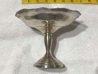 Vintage Signed Marked Woodward & Lothrop Sterling Silver Candy Dish Compote Bowl