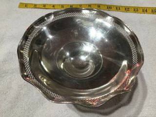 Vintage Signed Marked WOODWARD & LOTHROP STERLING Silver Candy Dish Compote Bowl 3