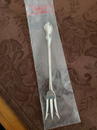 Hampton Court by Reed & Barton Sterling Silver Pickle Fork 3 - Tine 5 3/4 
