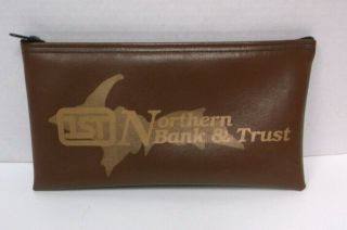 1st Northern Bank & Trust Upper Pennisula Michigan Bank Deposit Bag Vintage