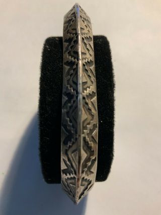 Gorgeous Vintage Navajo Sterling Silver Bracelet Signed Shirley Plummer