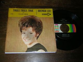 Brenda Lee 60s Pop Female Vocal Picture Sleeve 45 Truly