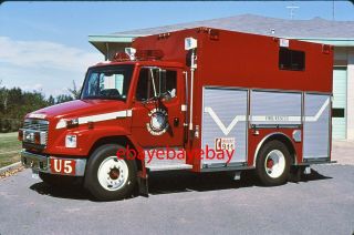 Fire Apparatus Slide,  Utility 5,  Langley Twp / Bc,  1994 Freightliner / Almonte