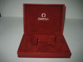 Vintage,  Red Omega Watch Presentation Box.  1960s/70s