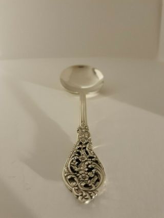 Reed & Barton Sterling Silver Florentine Lace Round Or Cream Soup Spoon 6.  25 "