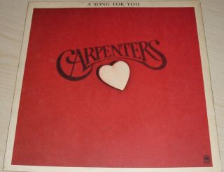 Carpenters A Song For You Album 1972 A&m Records Sp - 3511
