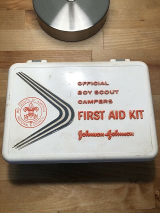 Vintage 1967 Official Boy Scout Campers First Aid Kit Empty Man Cave