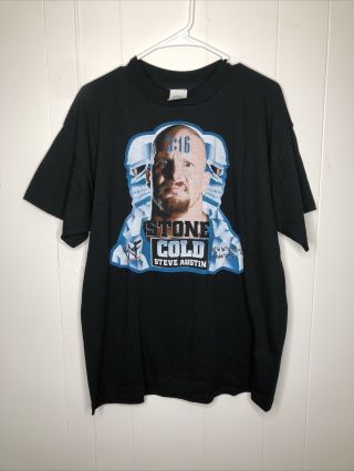 Men’s Vintage Wwf Stone Cold Steve Austin 3:16 Size L T - Shirt 1998 Wrestling