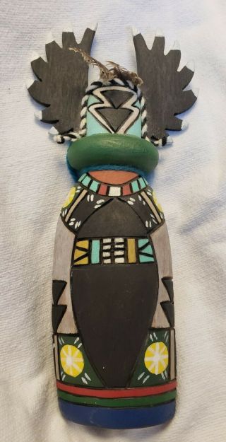 Vintage Hopi Indian,  Hand Crafted,  Wood Flat,  Kachina Doll,  Crow Mother