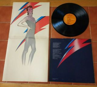 David Bowie - Aladdin Sane - 1973 UK 1st Pressing Orange Label LP VG / VG 2