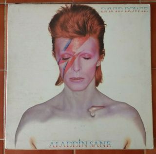 David Bowie - Aladdin Sane - 1973 UK 1st Pressing Orange Label LP VG / VG 3