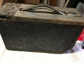 Vintage Wwi Wood Military Ammo Box