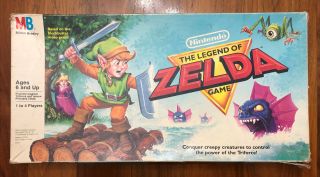 Vintage 1988 Nintendo Legend Of Zelda Board Game (only Missing One Health Token)
