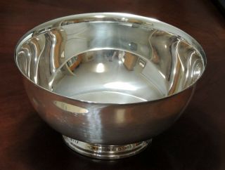 Reed & Barton Paul Revere Sterling Silver Silver - Plated 105 Large 9 " Bowl