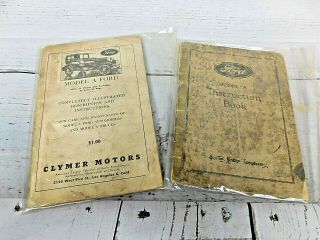 1929 Ford Model A Car Instruction Book Owners Manuals Vintage Wow