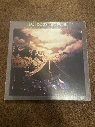 Jackson Browne Running On Empty 1977 Asylum 6e - 113 Vinyl Lp,  Booklet Vg,  /exc