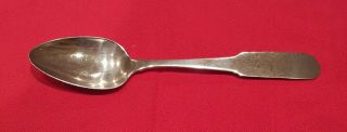 Benjamin Cleveland Early American Coin Silver Spoon,  Early 1800s,  5 1/2 "