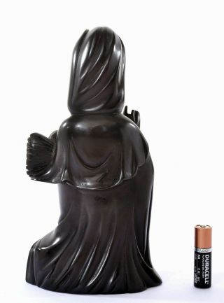 Chinese Dark Cherry Amber Bakelite Carved Kwan Yin Buddha Figure Figurine 634G 4